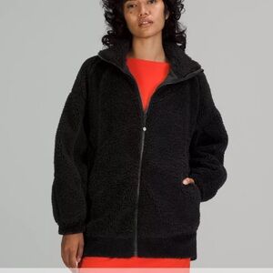 Lululemon Long Textured Fleece Jacket M/L